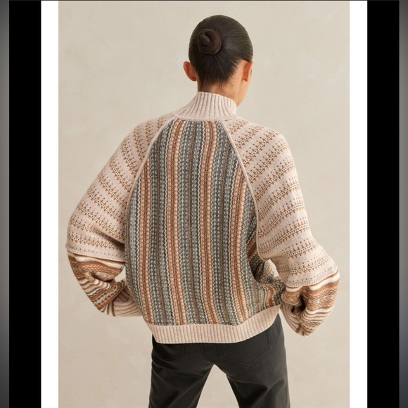 ME+EM Sweaters - 🇬🇧 ME+EM Cashmere Merino Patchwork Fair Isle Jumper Oatmeal Multi